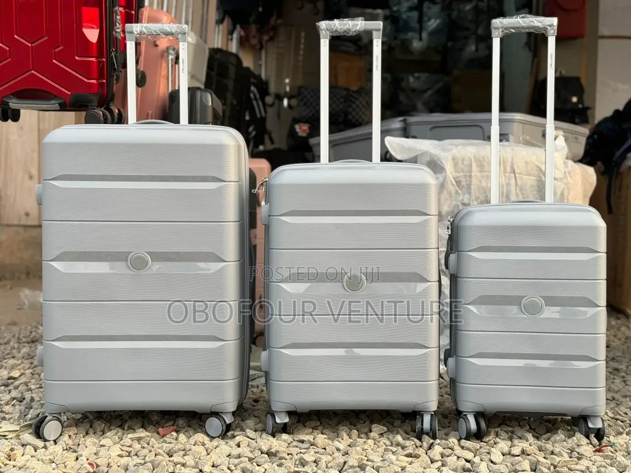 ENGEL 3 in 1 GREY LUXURY LUGGAGE