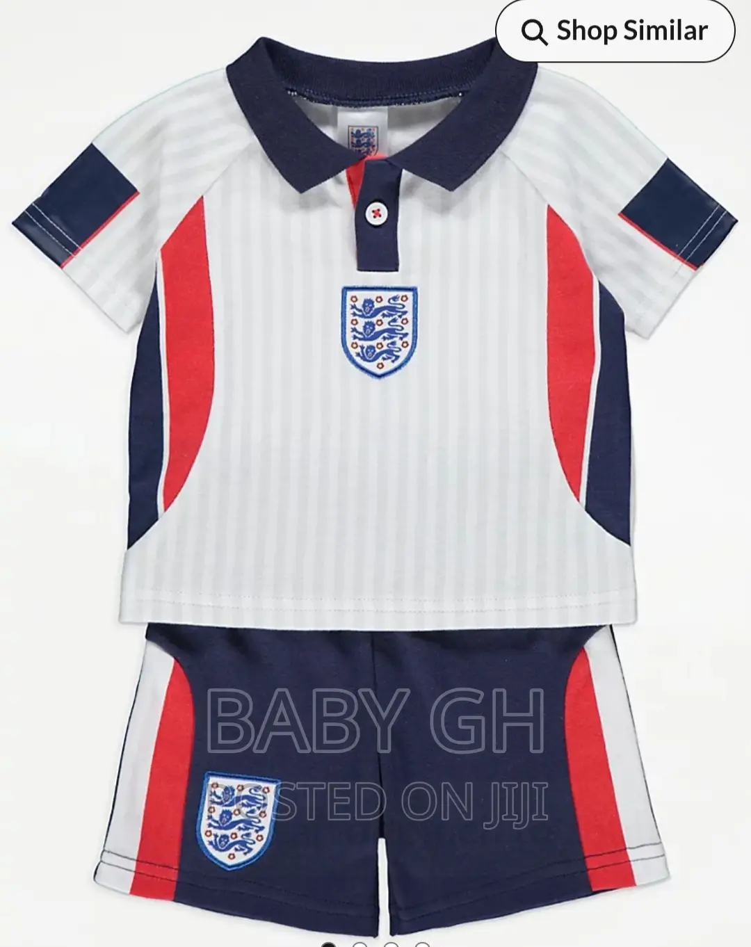 White England Football Kit for Kids