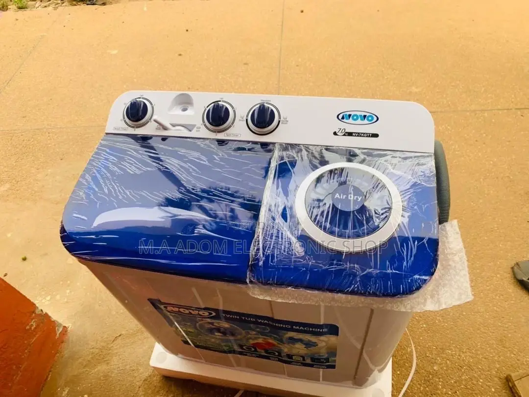 Affordable Novo 7kg Semi-Automatic Washing Machine. Okay