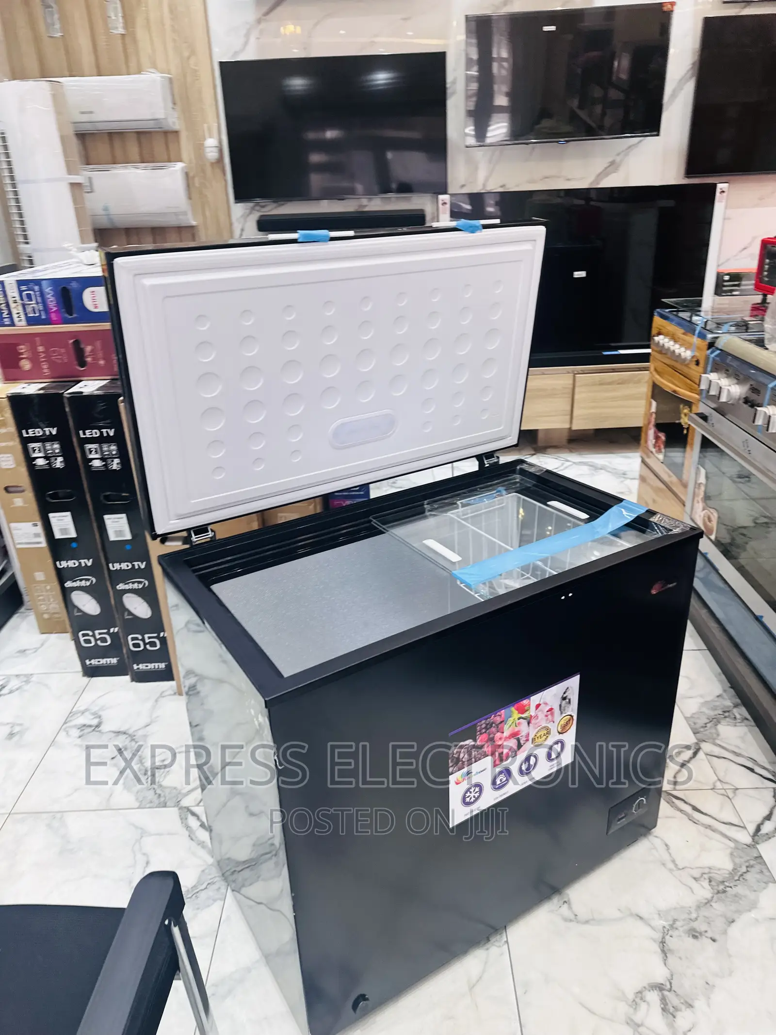 Grab Your Favorite  Chest Freezer Single Door Rainbow 200L