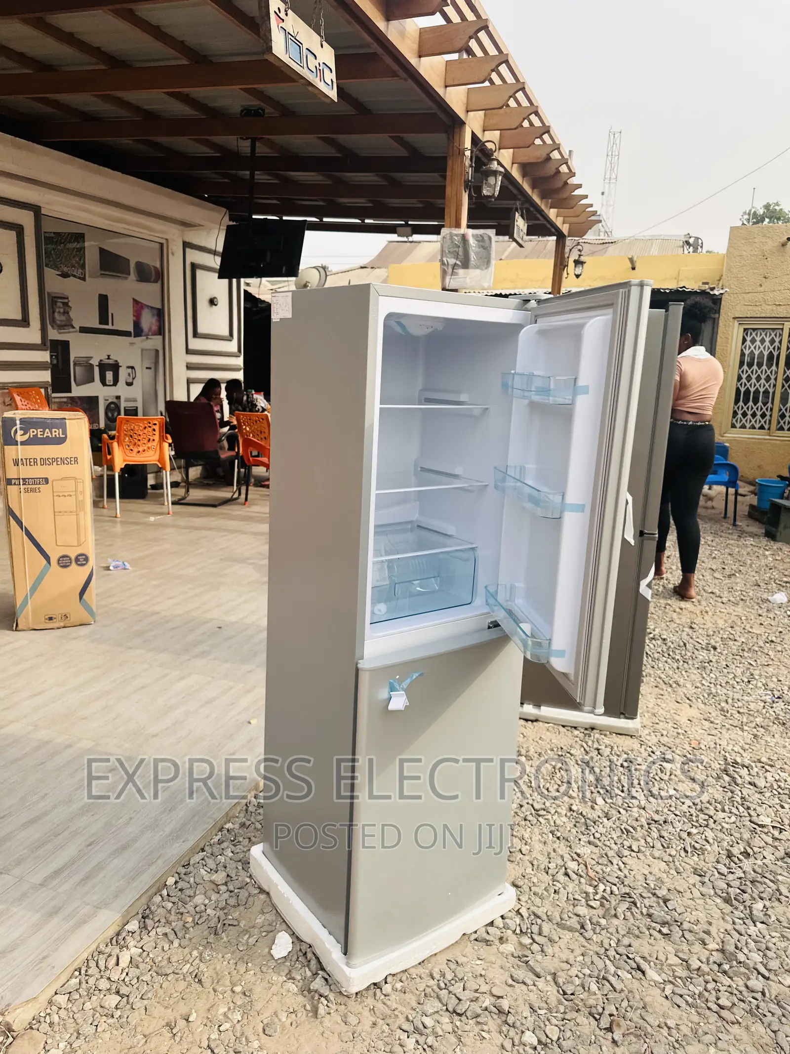Nasco High Performance Fridge Double Door Bottom Freezer