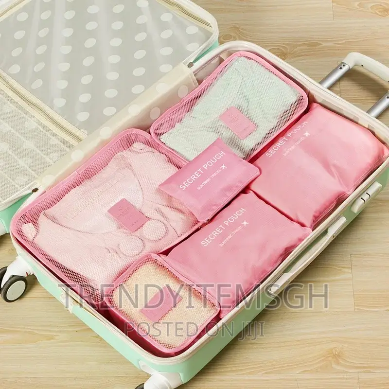 6pcs/Set Travel Storage Bag Clothes Tidy Luggage Organizer
