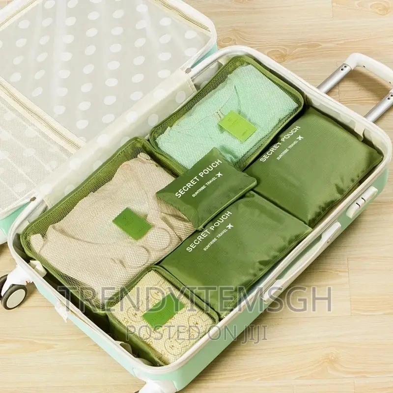 6pcs/Set Travel Storage Bag Clothes Tidy Luggage Organizer