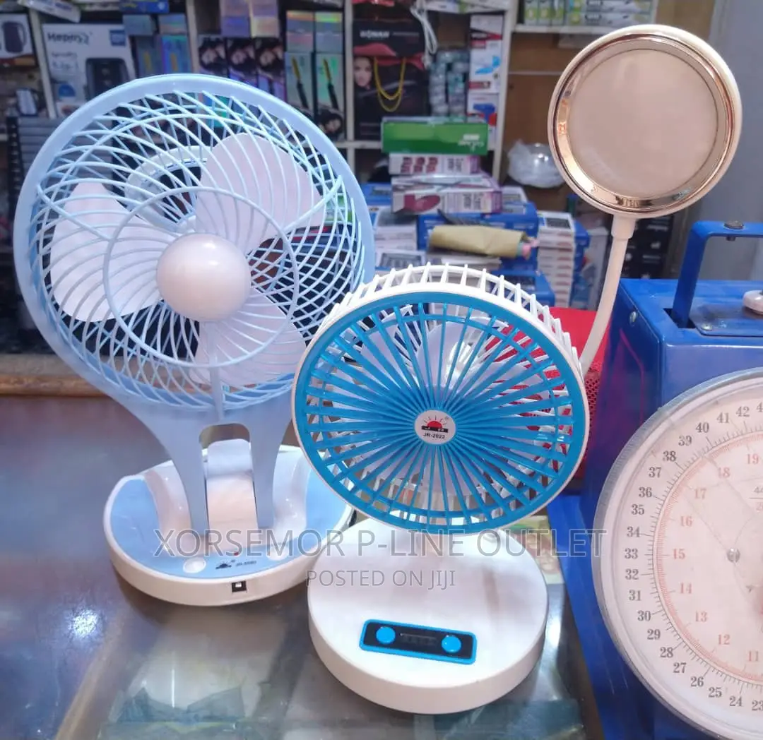 Chargeable Fan With Led Light
