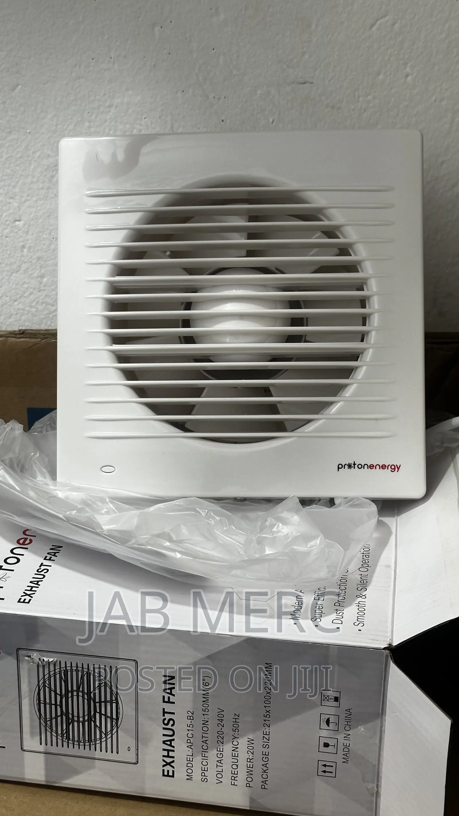 150mm Toilet/Bathroom Exhaust Ventilation Fans 6 Inches New