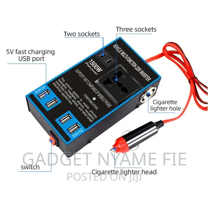 Vehicle Multi-Functional 220 Volts Inverter