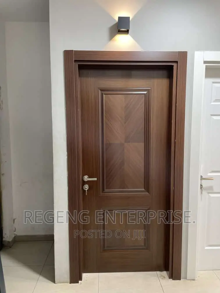 Luxury Turkish PVC Wooden Door / With Accessories