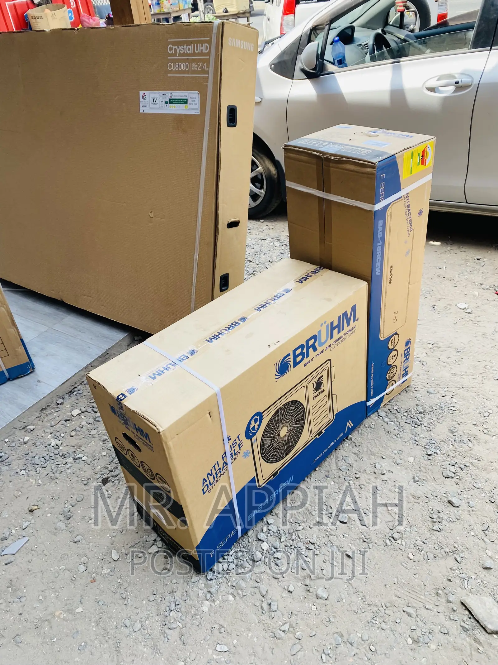 Energy Efficient Bruhm 2.5hp Split Type Inverter Ac,White.