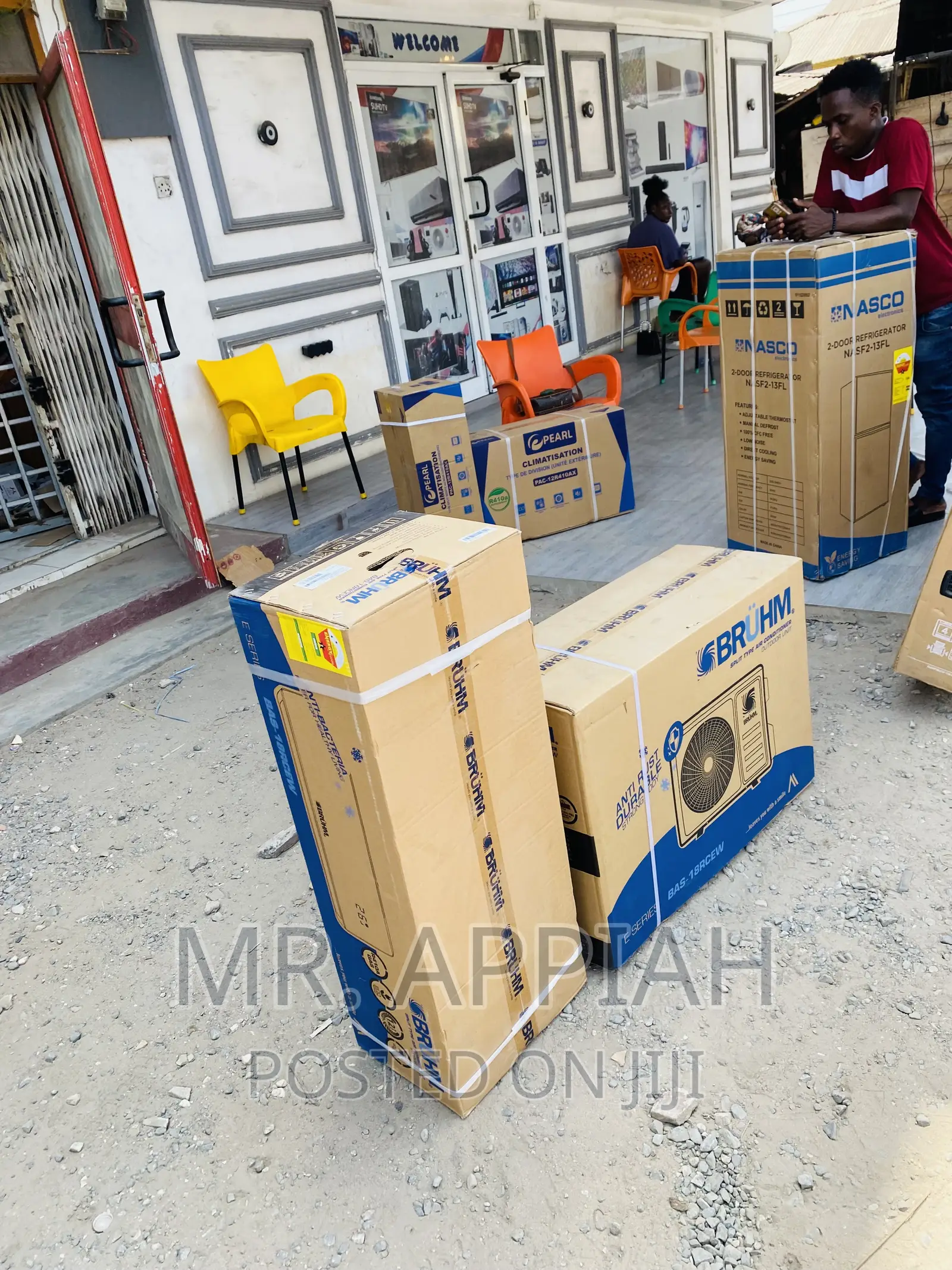 Sealed in Box Bruhm 2.5hp Split Type Inverter Ac,White.