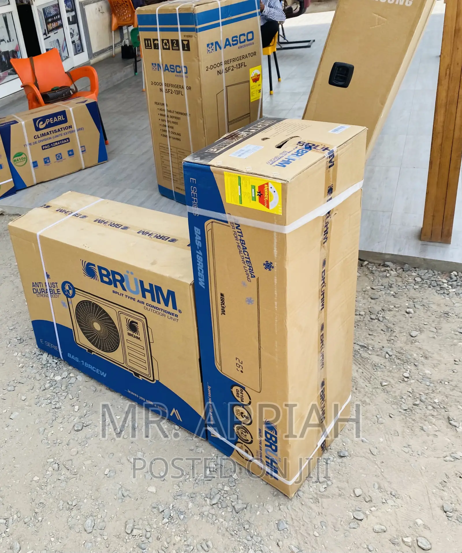 Extremely Chilling Bruhm 1.5hp Split Type Ac,White(R410).