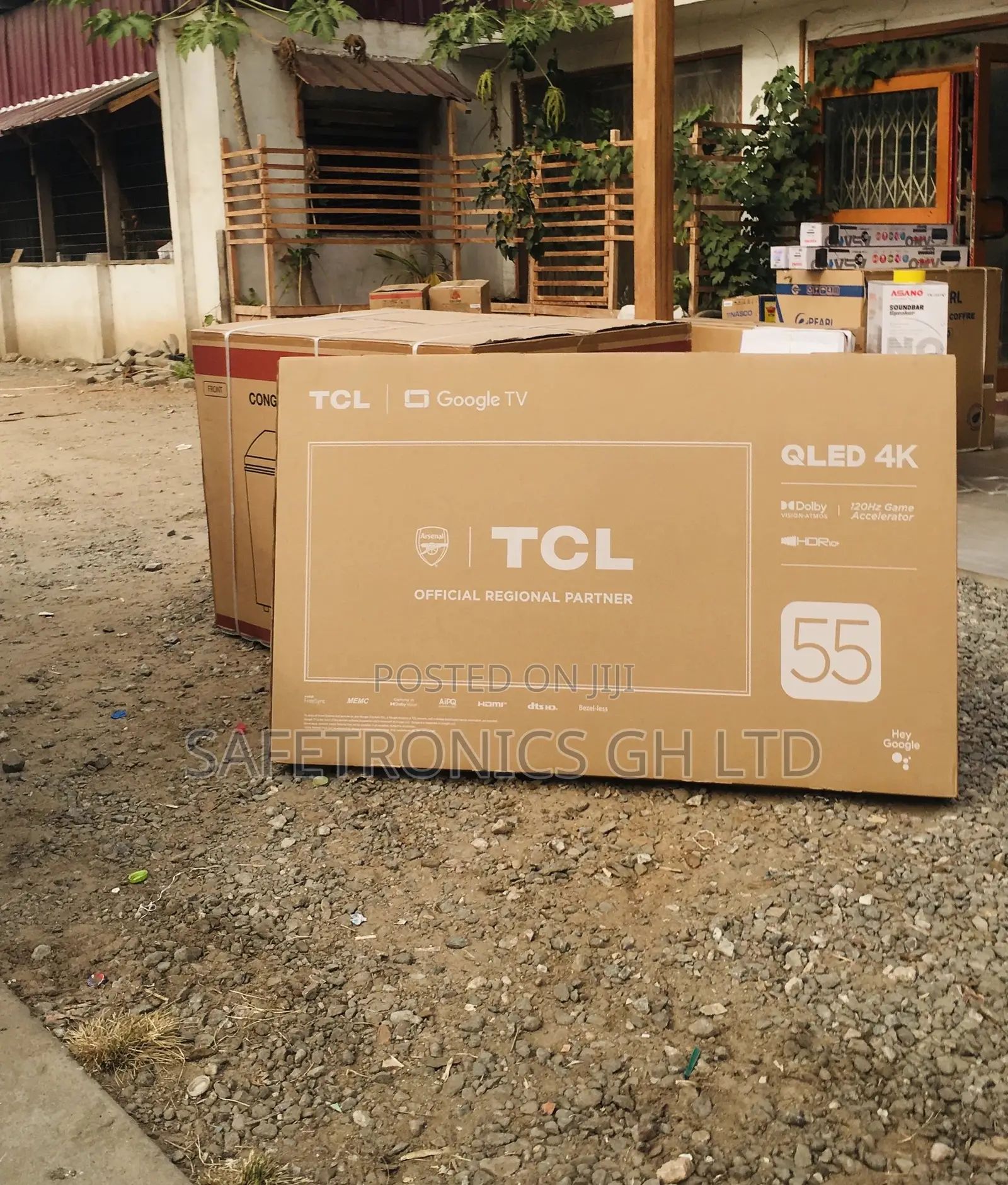 HDR TCL 55 Inches Glossy Black QLED Electric C635 Tv