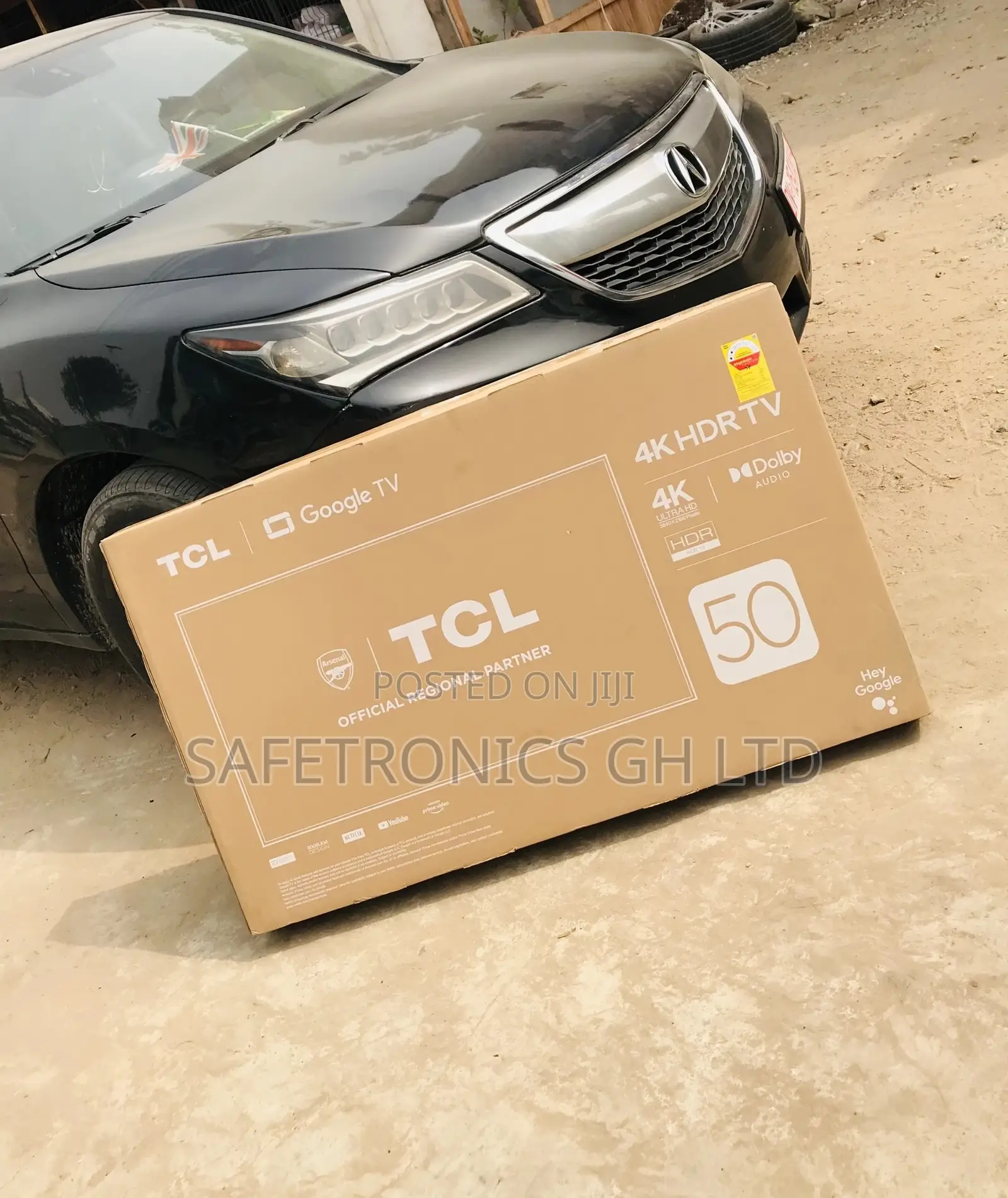 Glossy Black Electric LED TCL HDR 50 Inches P635 Tv