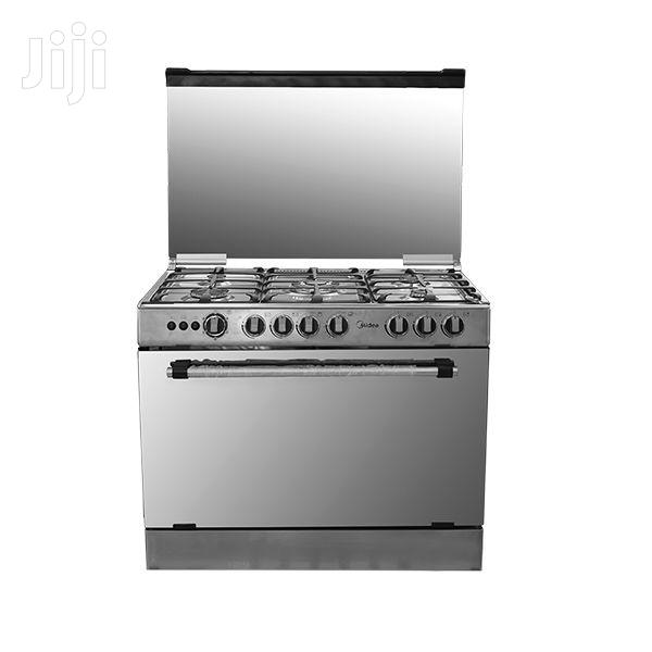 Midea Standup Gas Cooker 5 Burner Silver