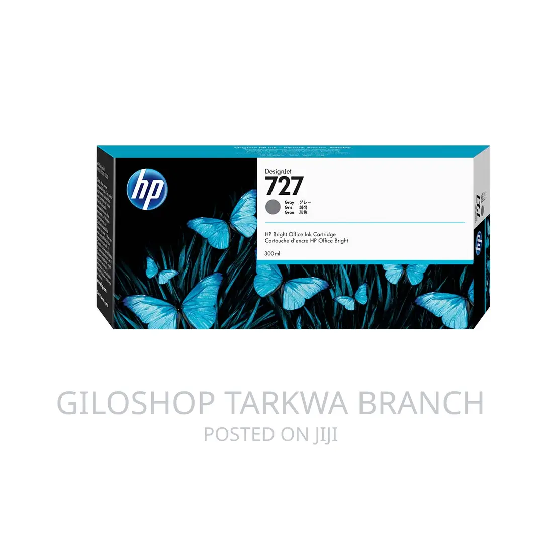 HP 727 300-Ml Gray Designjet Ink Cartridge, F9J80A