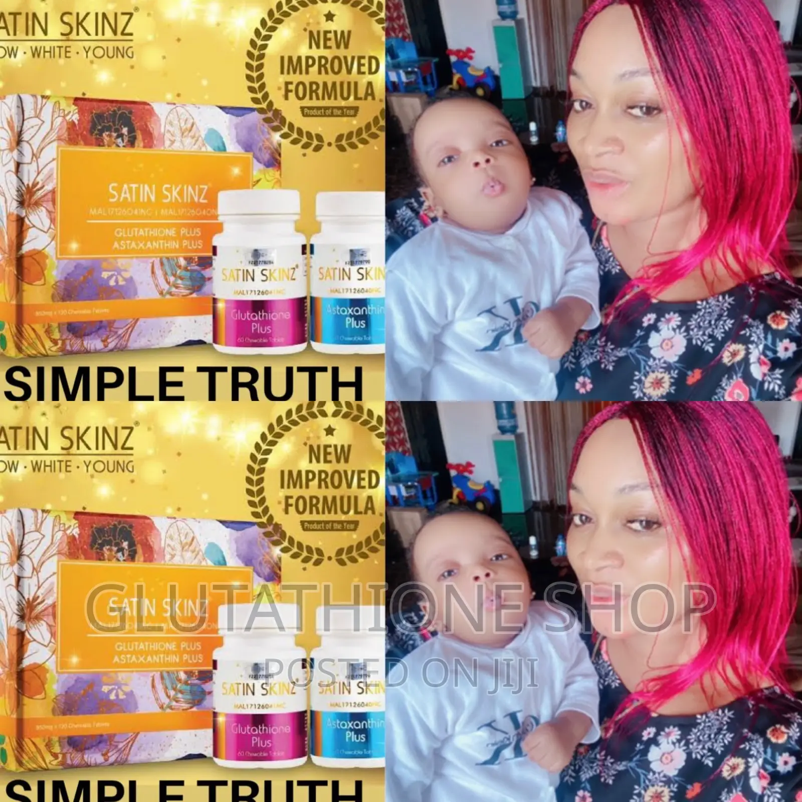 Satin Skinz Skin Whitening Supplements