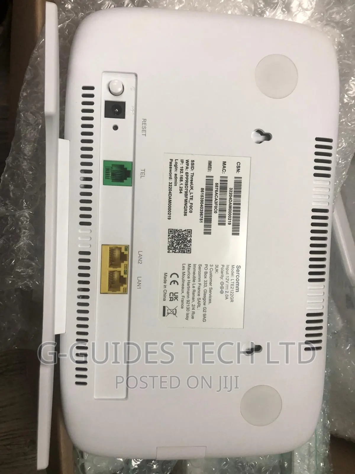 Sercomm 4G Home Broadband AC1600 Cat18 Router , 4G Router