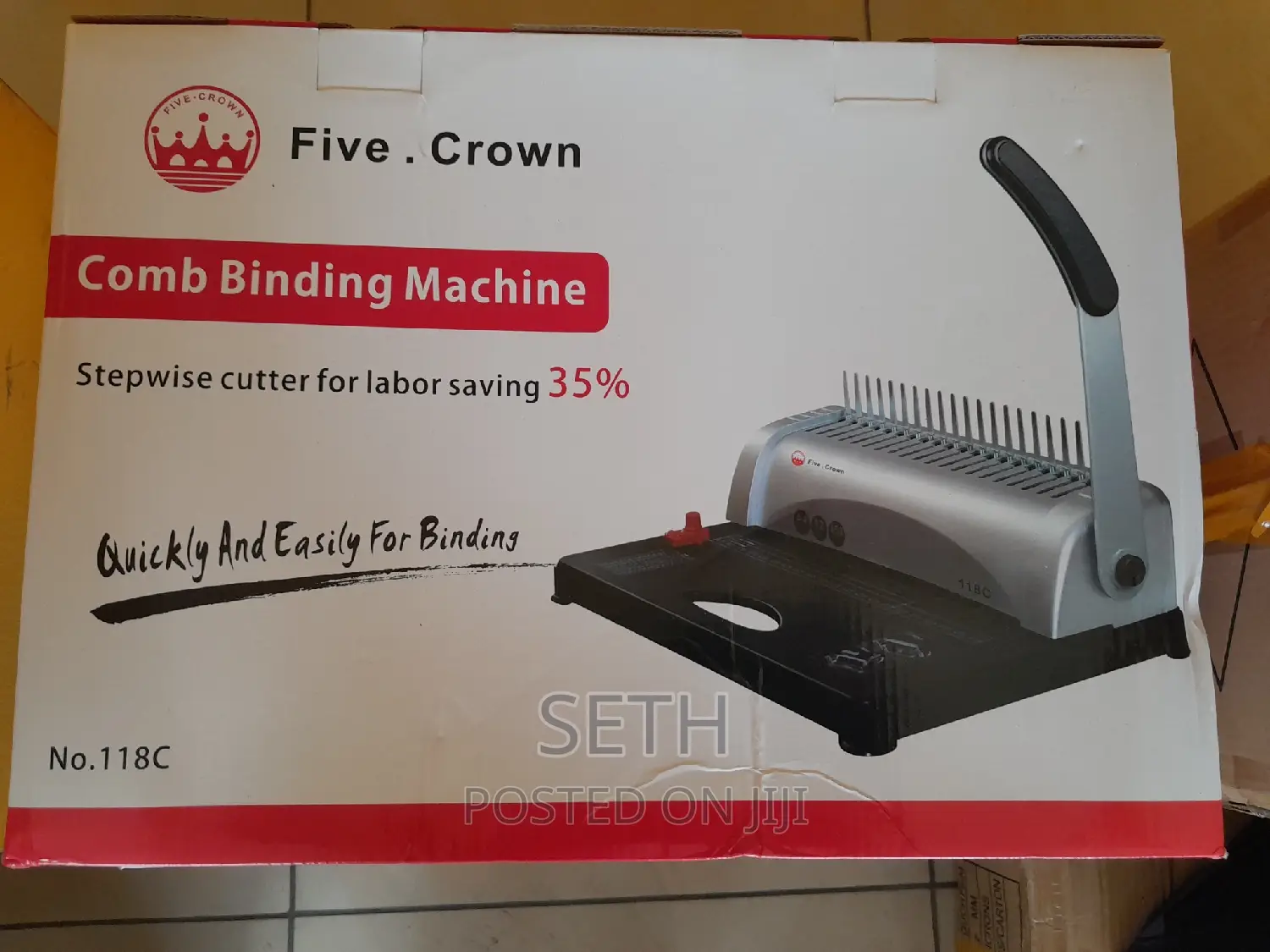 Five Crown Comb Binding Machine
