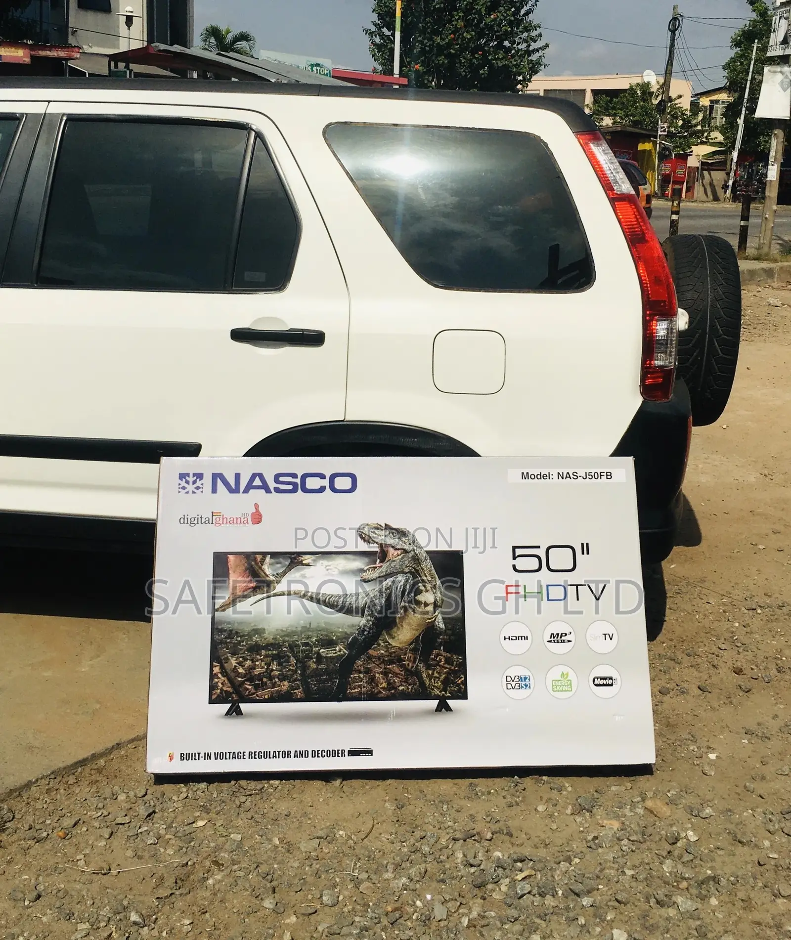 Nasco Digital Full HD Black Glossy Electric 50 Inches Tv