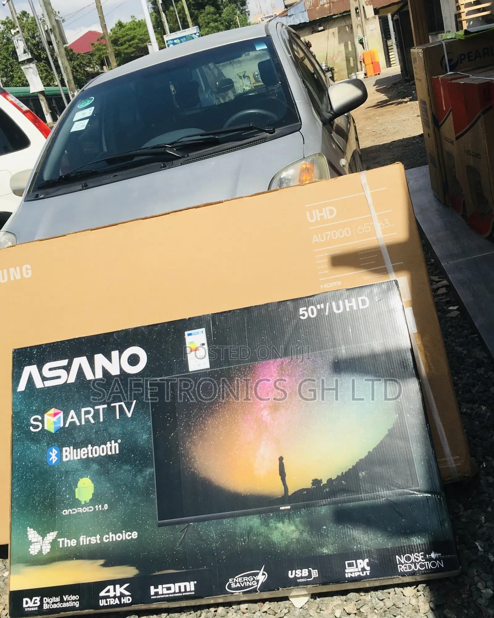 UHD Smart Black Electric 50 Inches Glossy LED Asano Tv