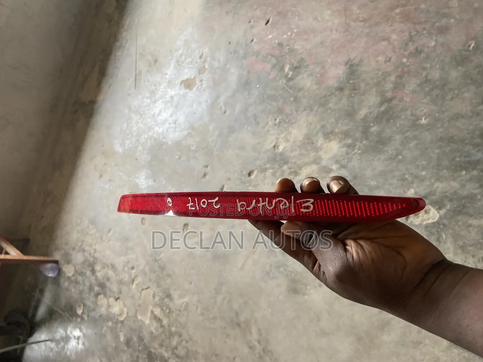 Hyundai Elantra 2017 Rear Bumper Reflector Light
