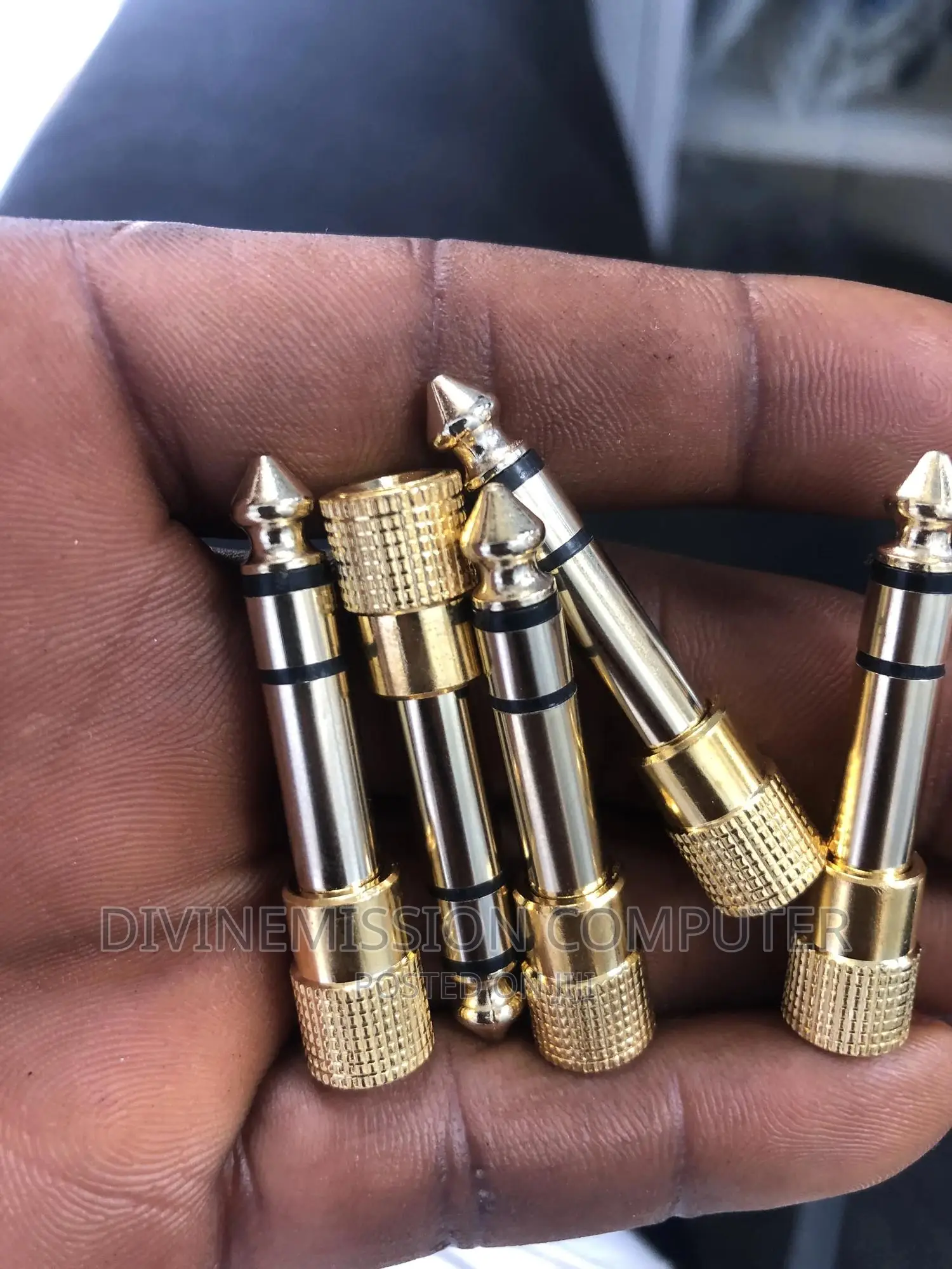 Aux Converter, 3.5mm Female to Male Converter 6.35mm