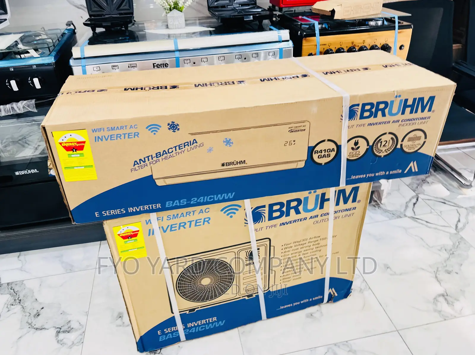 Bruhm 2.5HP Split Air Conditioner -Wifi Smart Inverter R-410
