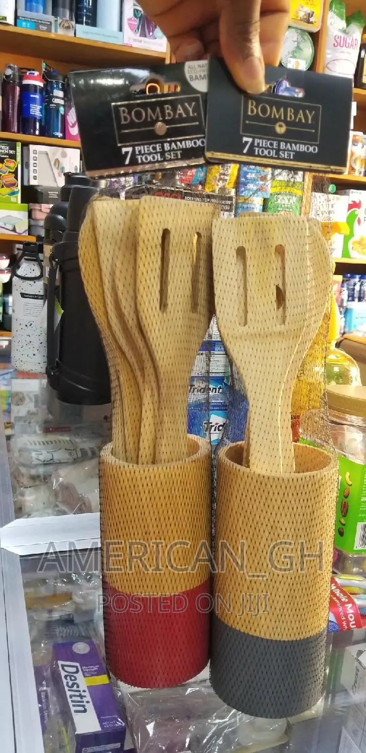 Bombay 7 Pieces Bamboo Tool/Kitchen Set
