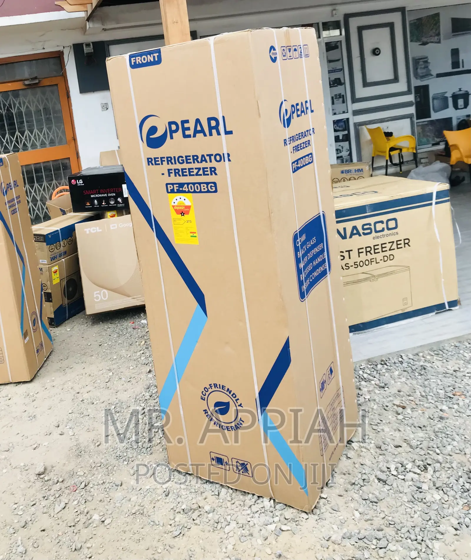 Fast Chilling Pearl Pf-400bg French Door Fridge,Mirror.