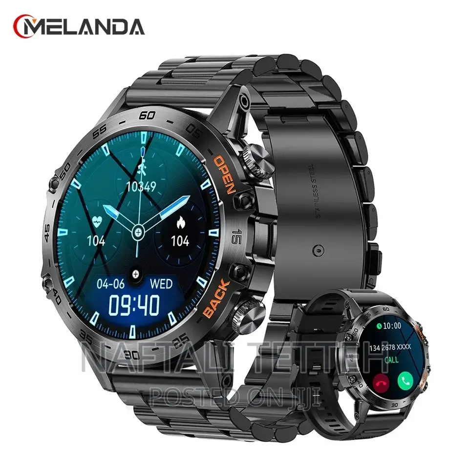 Melanda Stainless Steel Bluetooth Smartwatch