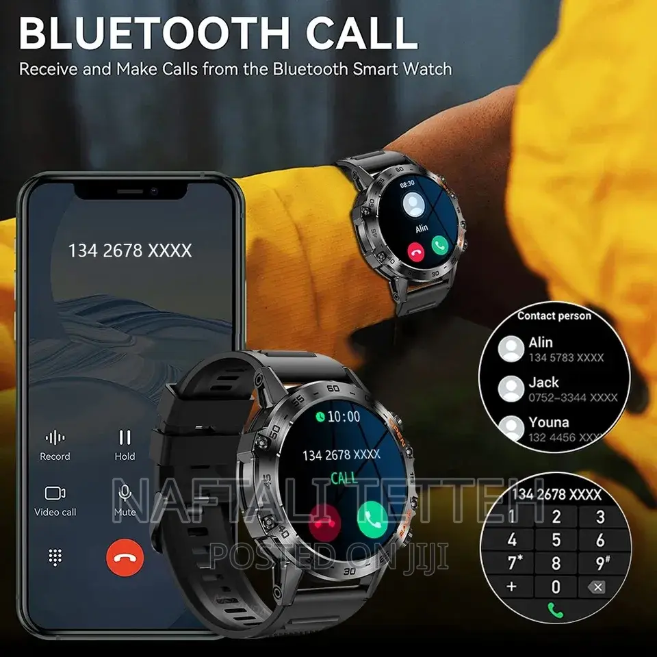 Melanda Stainless Steel Bluetooth Smartwatch