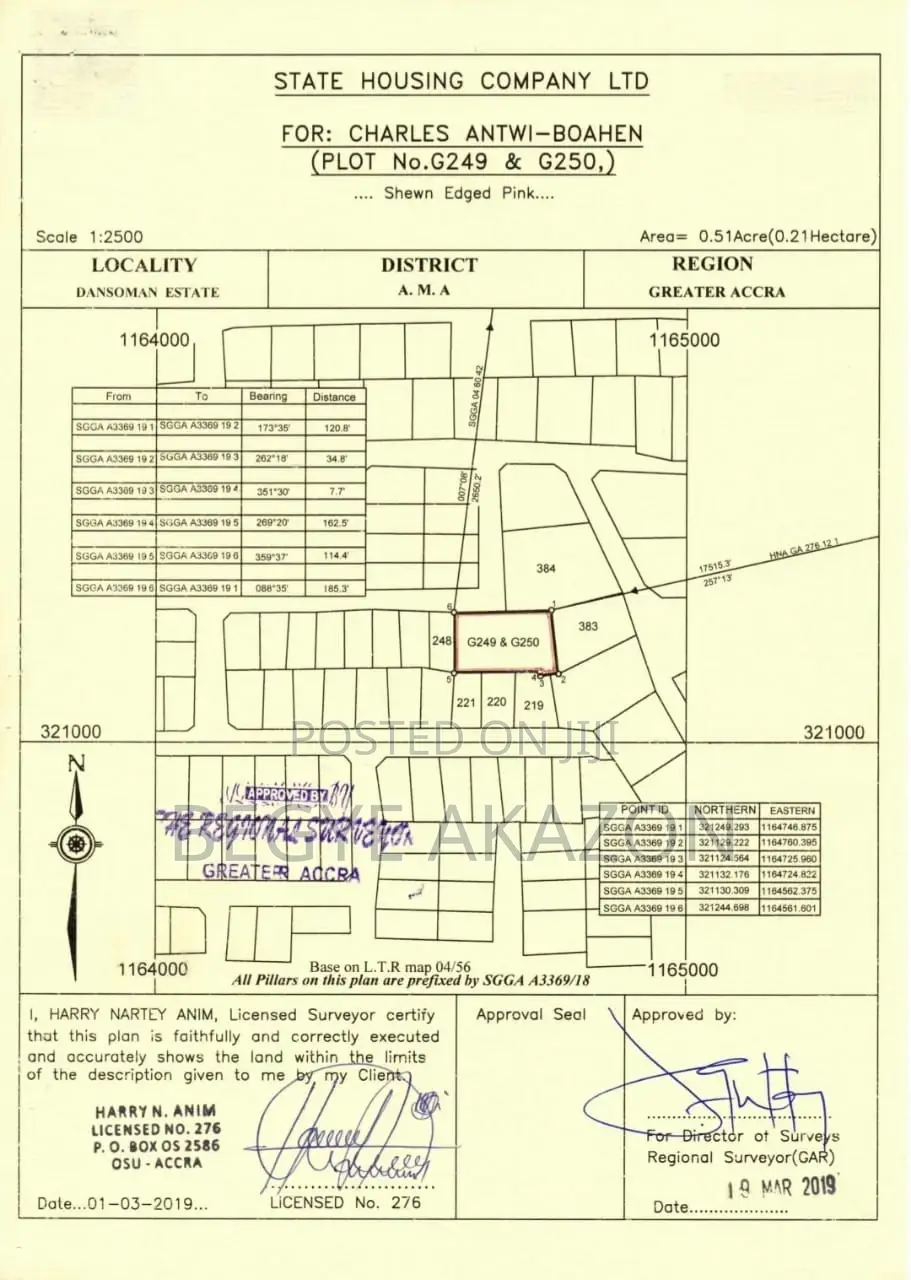 3.5 Plots 4 Sale at Dansoman