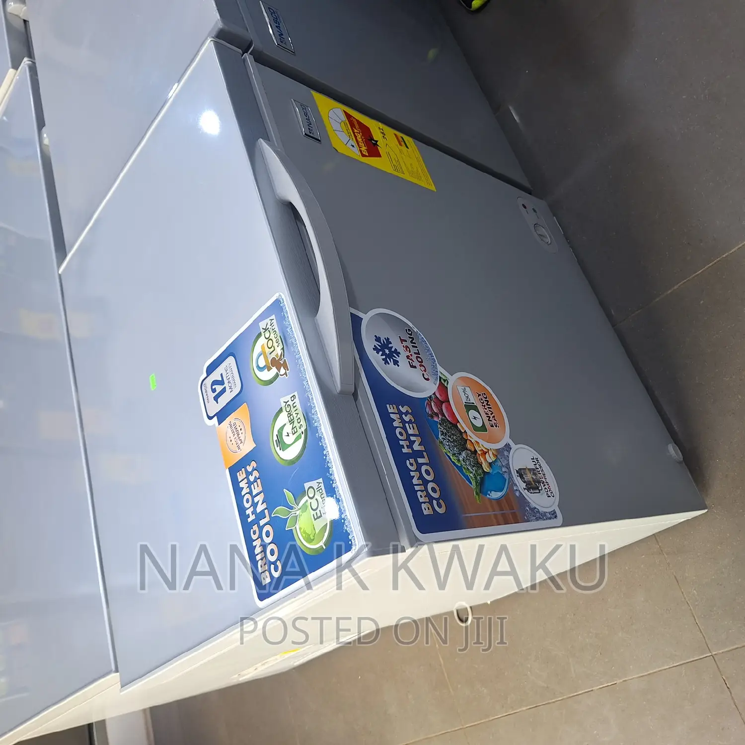 147litres Chest Freezer_silver Colour Nasco