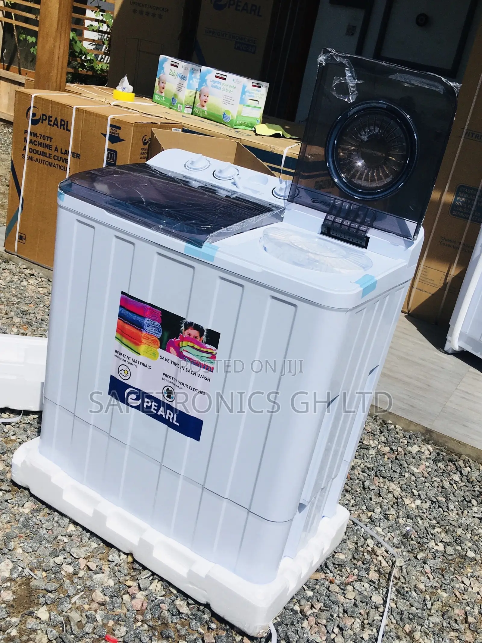 Semiautomatic Topload Electric 12kg Pearl Washingmachine