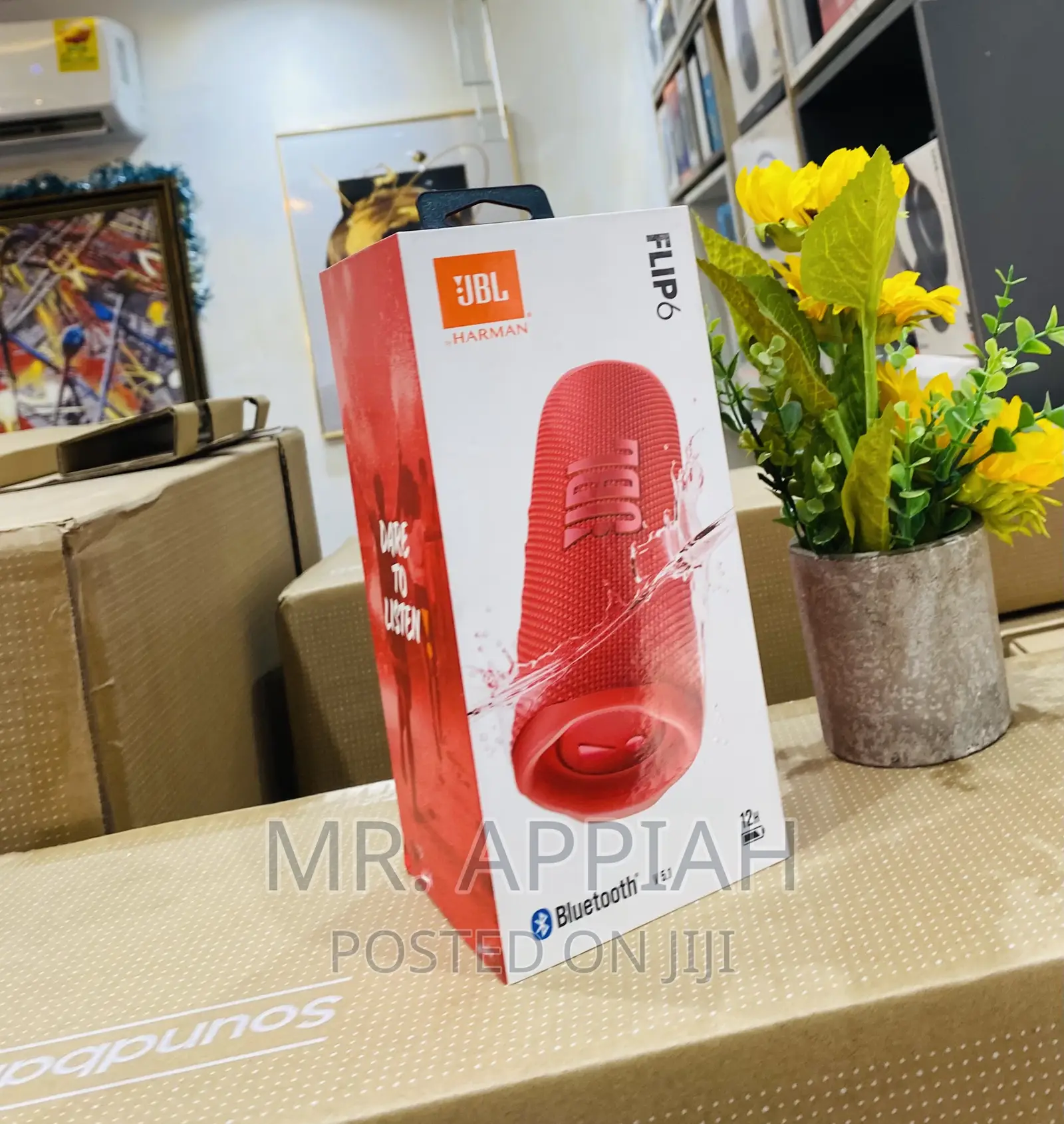 Energy Saving JBL Flip 6 Rechargeable Speaker,Red.
