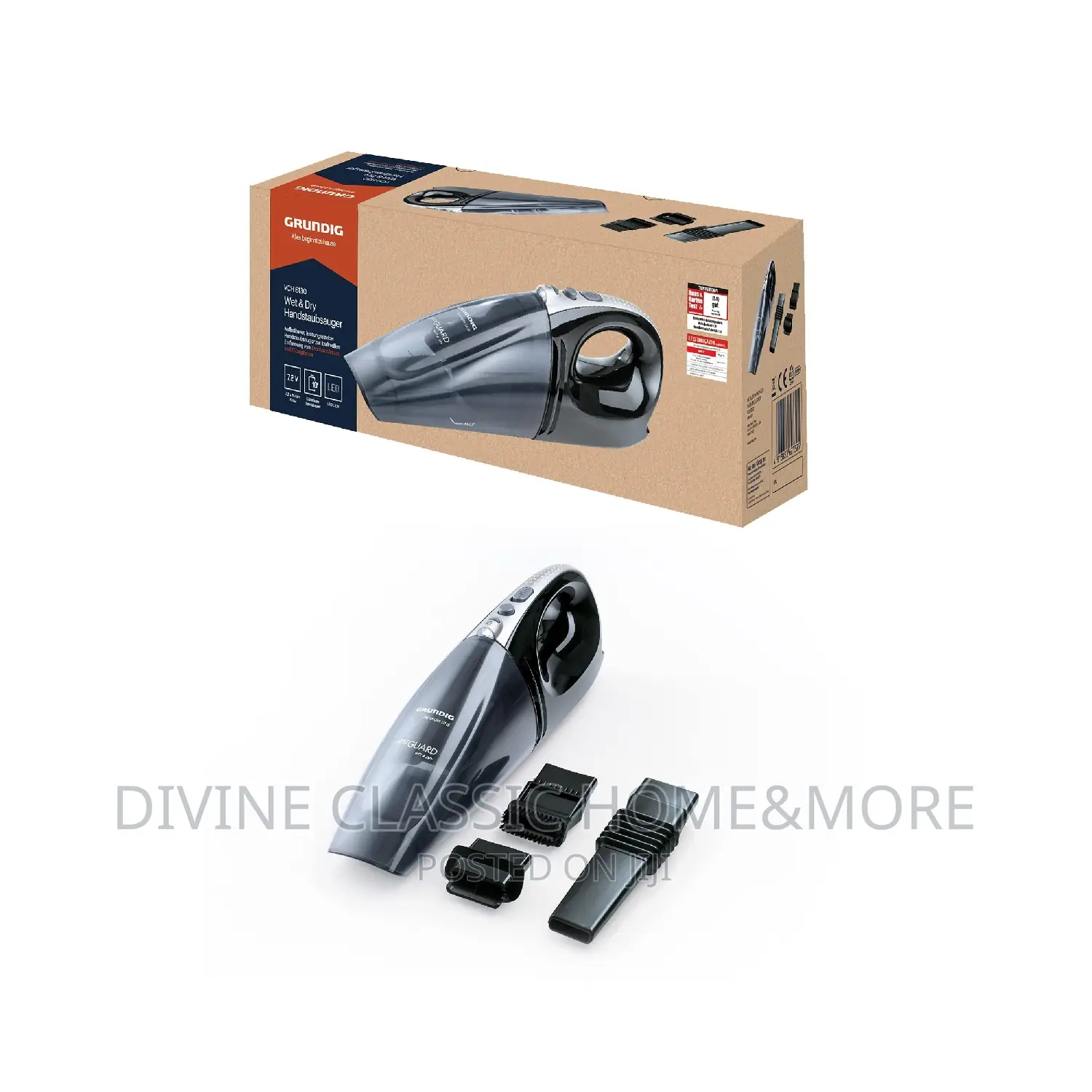 Grundig Wet Dry Handheld Vacuum Cleaner