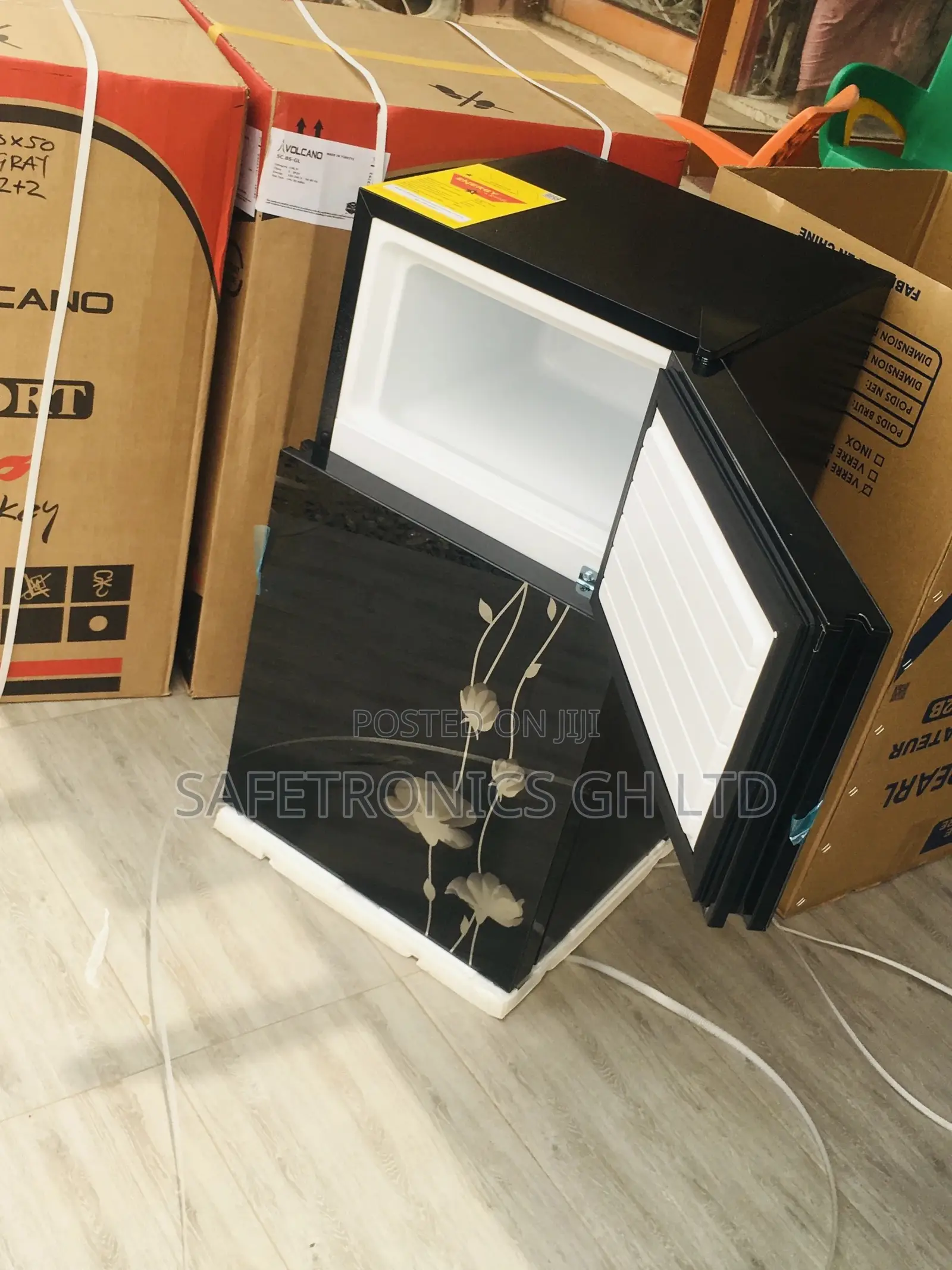 Glass Pearl Black Doubledoor Topfreezer PF-10T Fridge