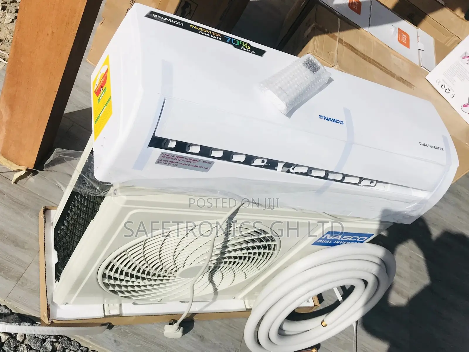 Split Gas White R410 Nasco 2.5hp Inverter Airconditioner