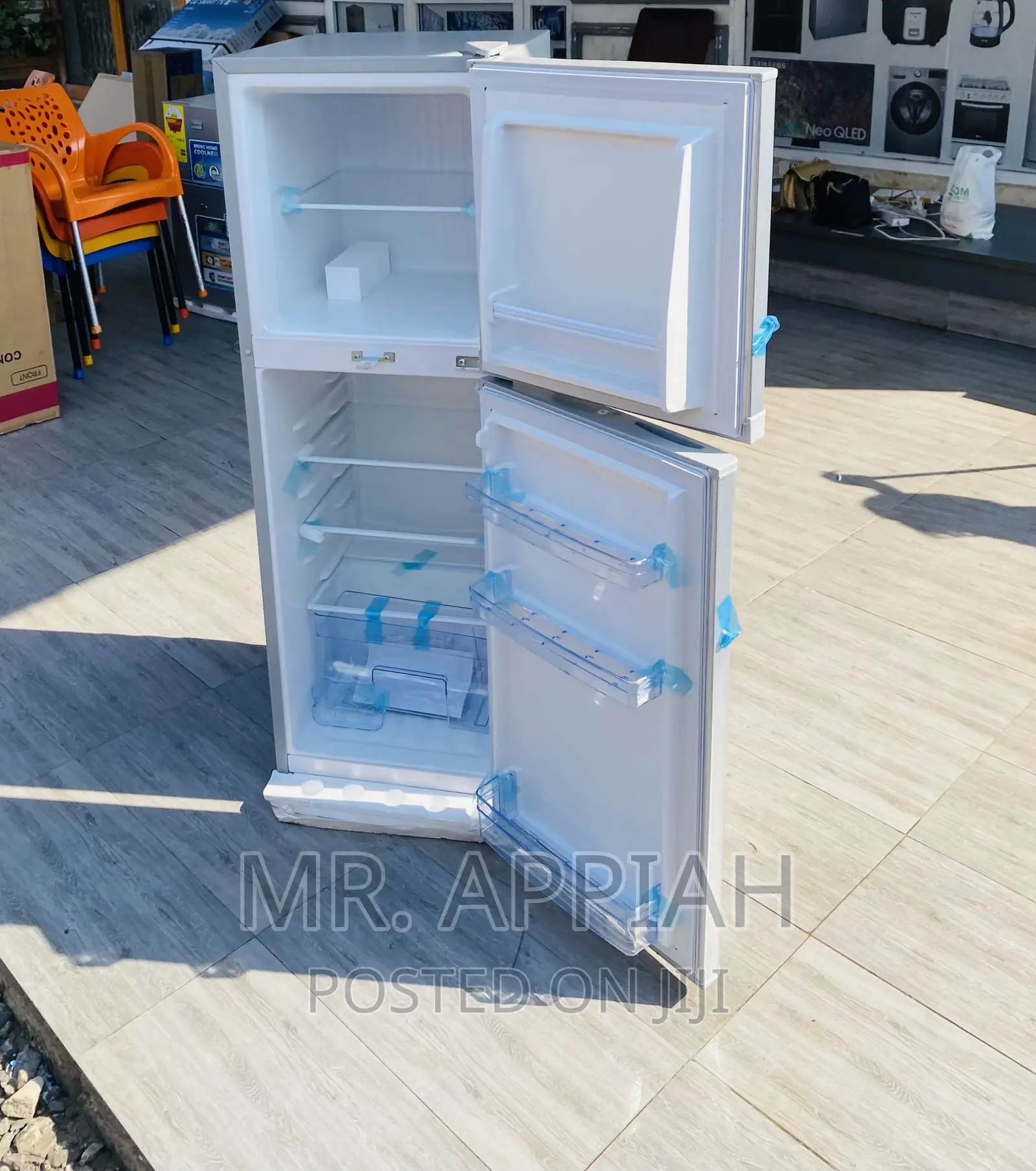 Fast Cooling Zara 22TM 2 Door Electric Freezer,Silver.