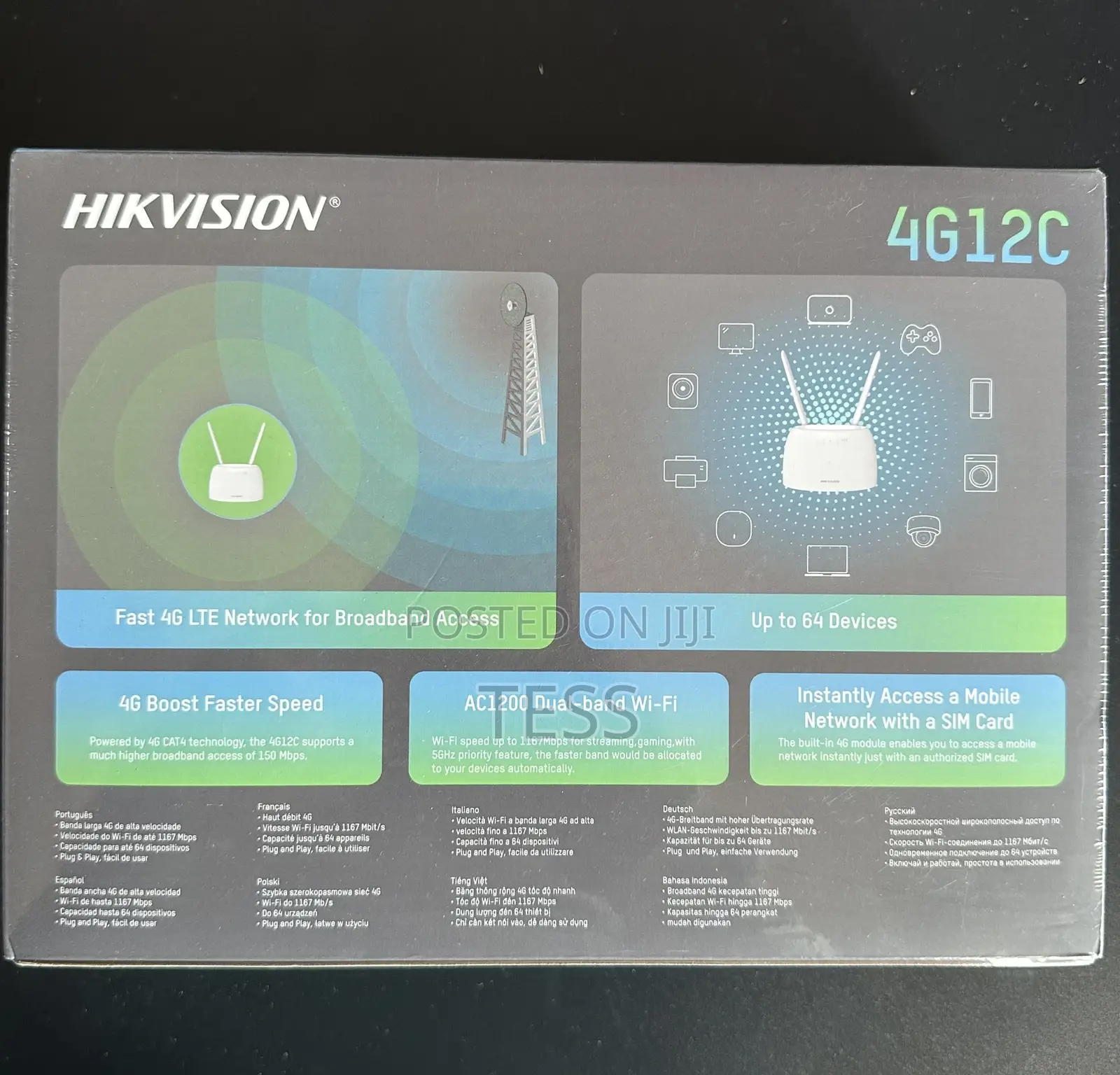 Hikvision Universal Sim Router 4g Lte High Speed of 1200mbps