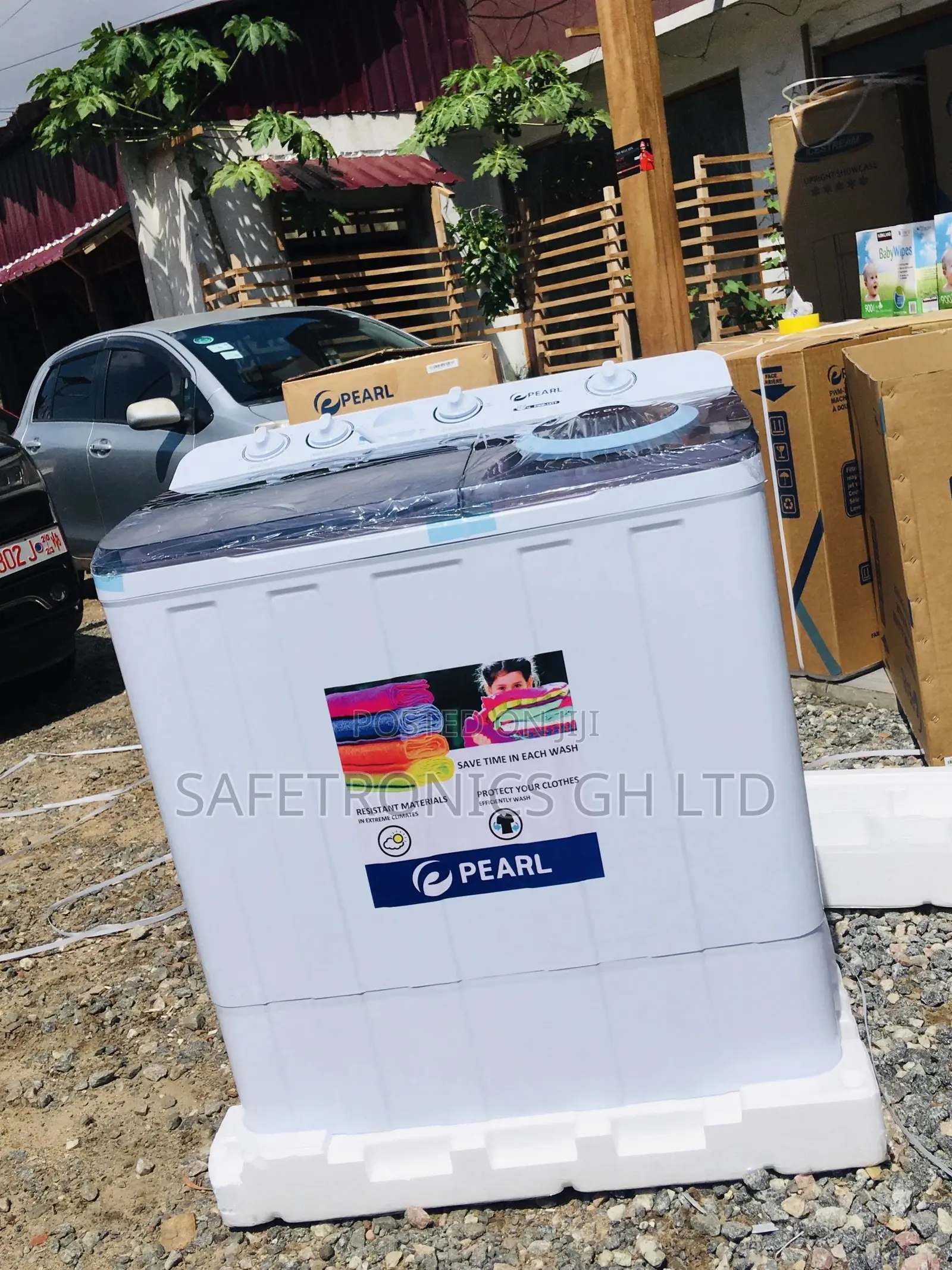 Durable Pearl Washingmachine Semiautomatic Topload 12kg