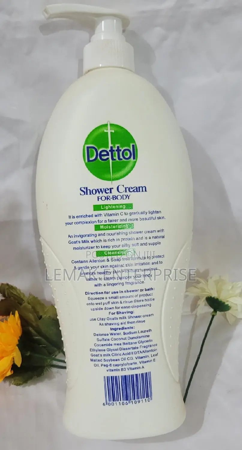 Genuine Dettol Shower Cream for Body 1.2liters