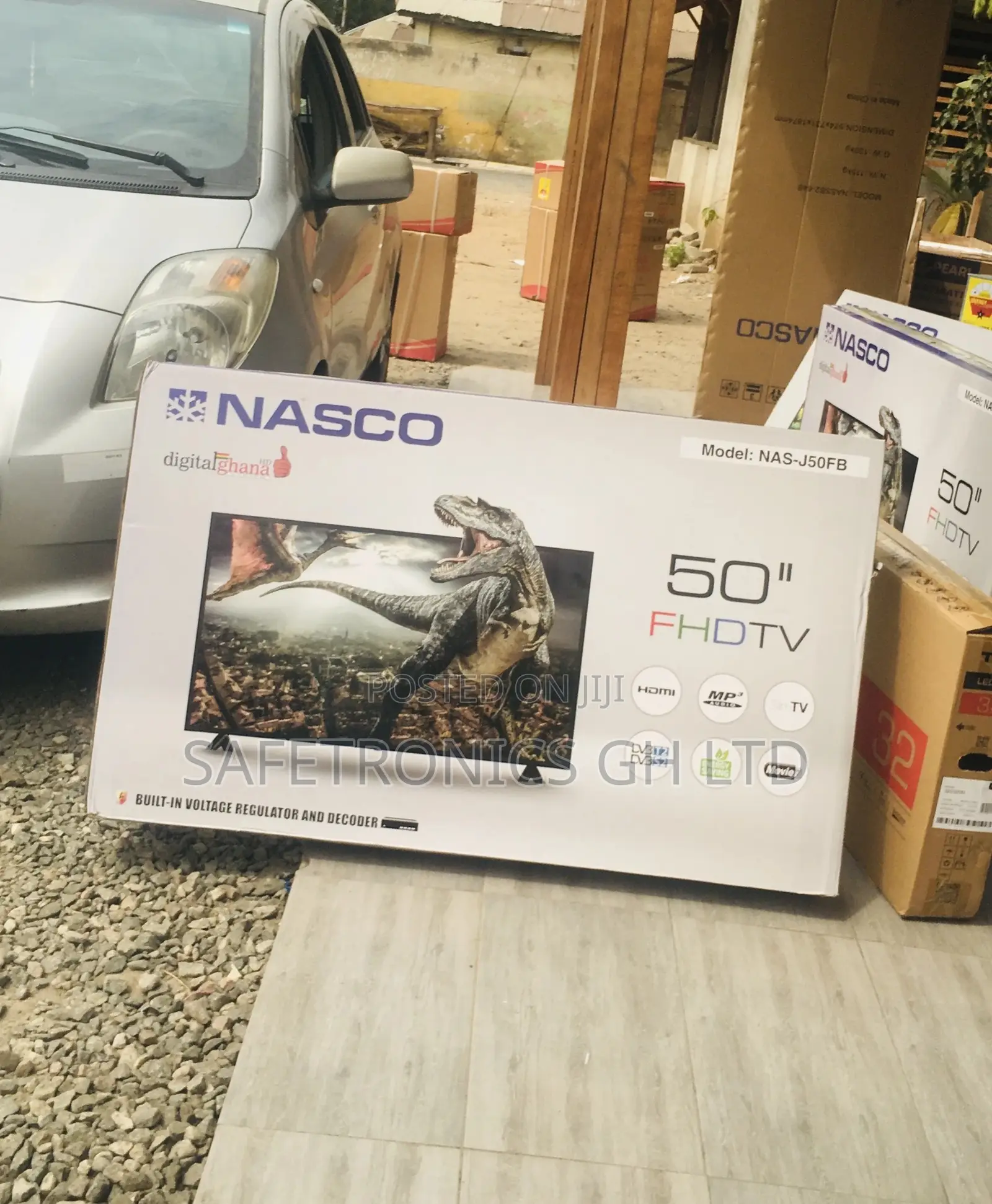 Electric Nasco Black 50 Inches Glossy Led Digital Full HD Tv