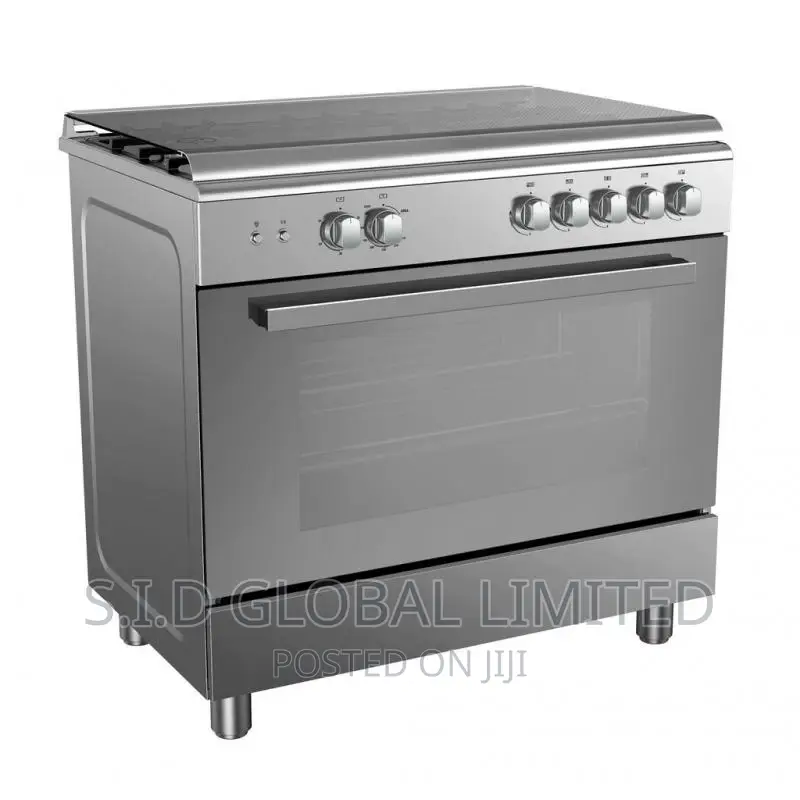 Midea Gas Cooker With 5 Burner 80X60CM 30amg5g027-Silver