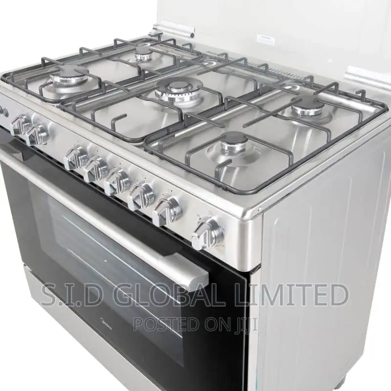 Midea 5 Burner Gas Cooker With Oven/Grill 60x90cm 36LMG5G030