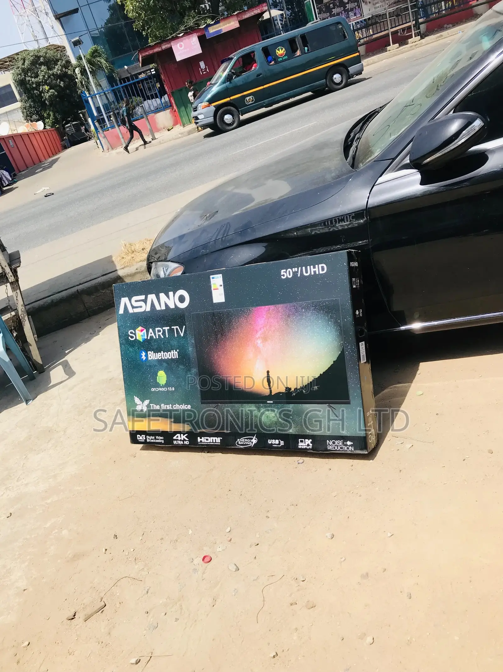 Asano Black Electric Glossy Smart 50 Inches Led Tv