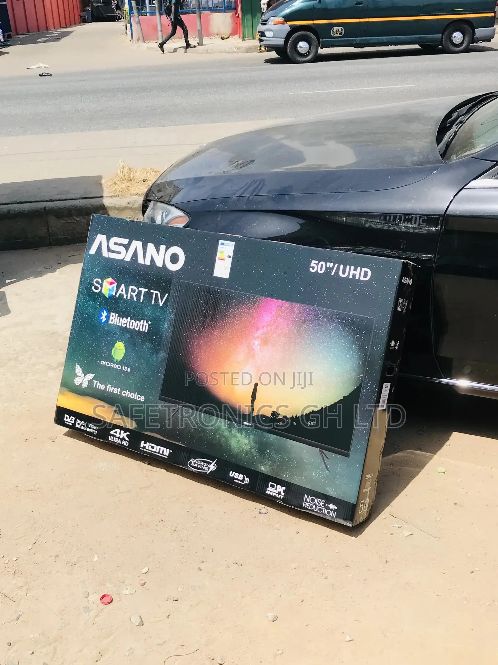 UHD Black Electric Asano Led Glossy Smart 50 Inches Tv