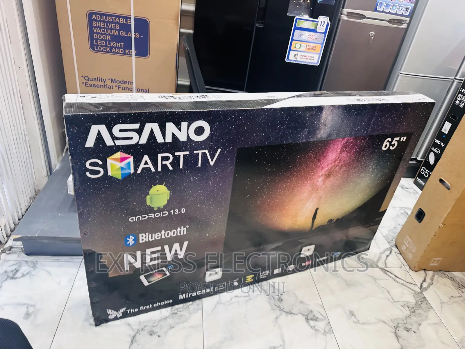 New Slim Uhd Smart Glossy Asano 65”Tv Screen