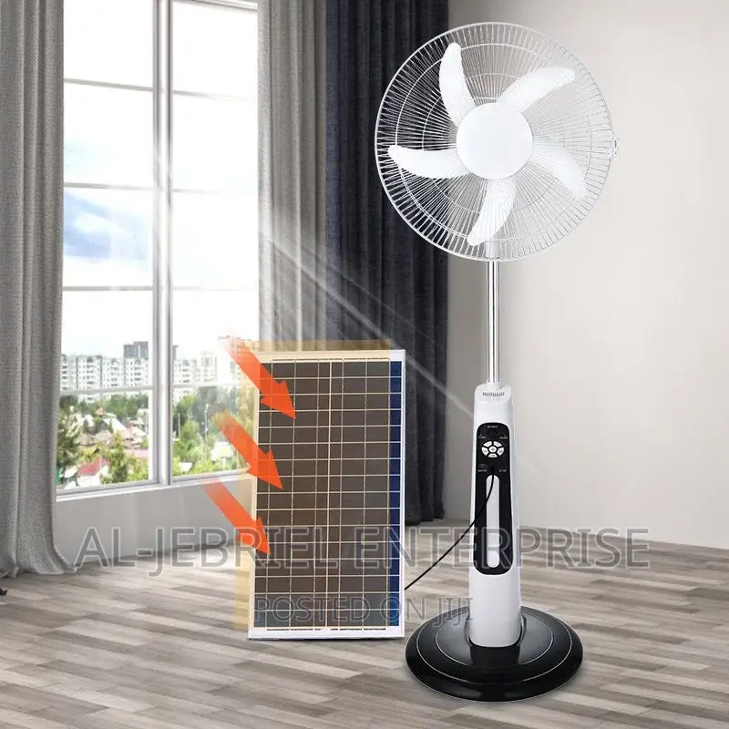 Solar and Electricity Rechargebale Fan