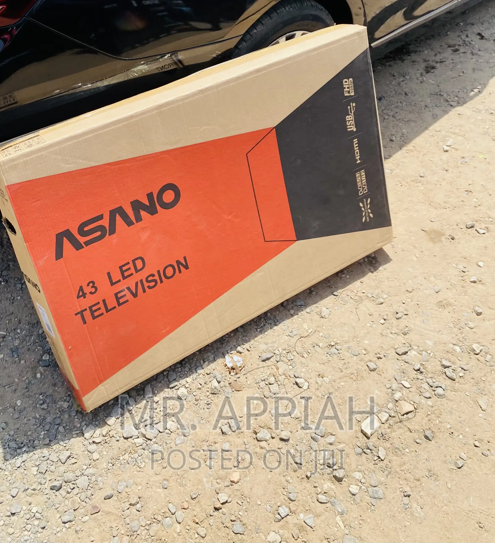 Latest Asano(Black)43 Inch Digital Satellite Electric Tv.