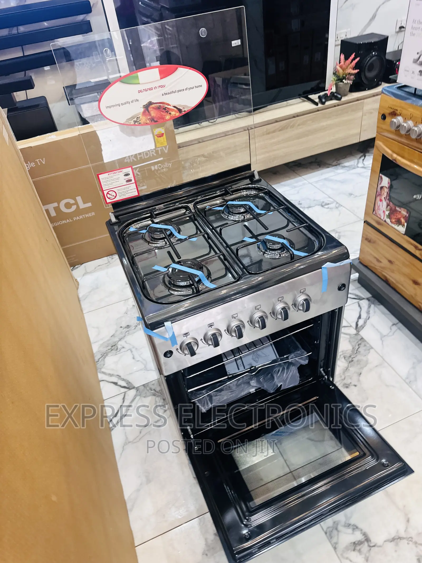 Stylish Design Gas Cooker Oven Grill 4burner 60/60